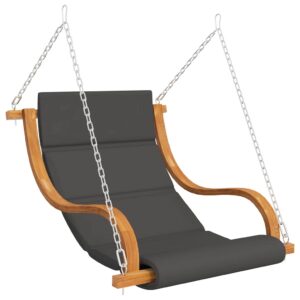 vidaXL tömör hajlított fa hintaszék nélkül hintakeret párnával