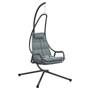 vidaXL Függő tojás szék Antracit 94 x 107 x 196